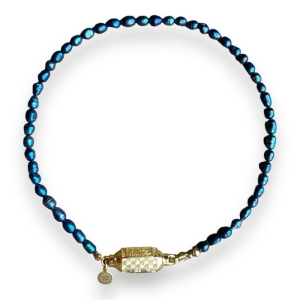 Wishbox necklace Black pearl 